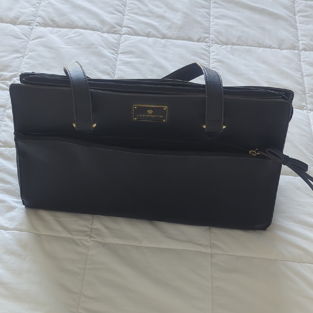 Black Liz Claiborn Briefcase/Laptop Bag